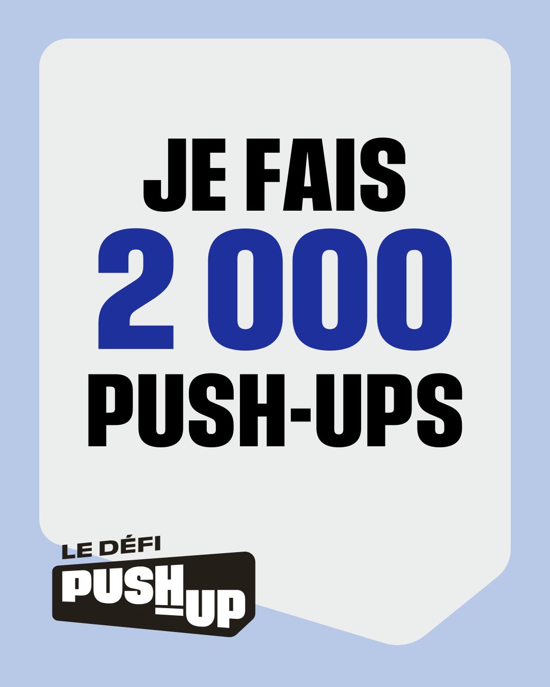 Je fais 2,000 push-ups 2026
