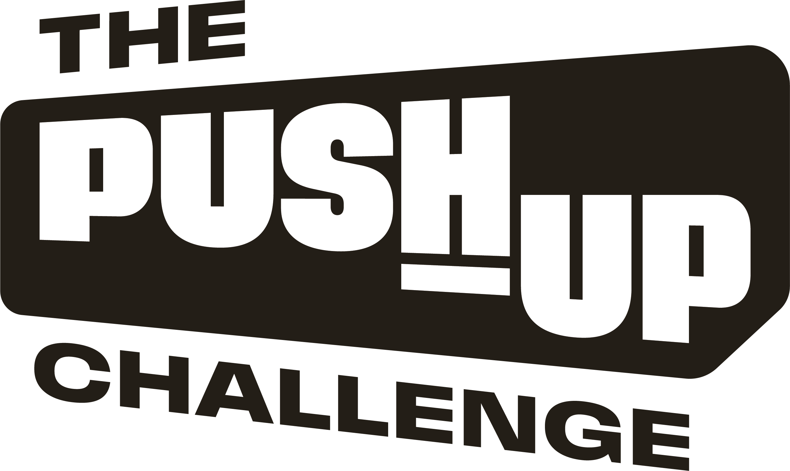 The Push-Up Challenge logo - EN black