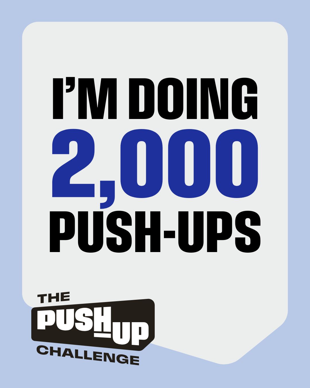 I'm doing 2,000 push-ups 2026
