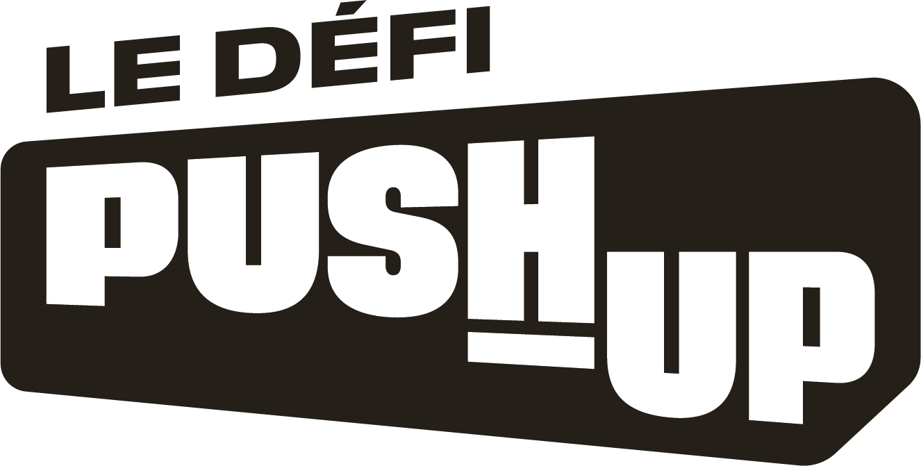 The Push-Up Challenge logo - FR black